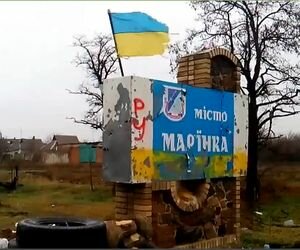 Жебривский: Боевики обстреливают Марьинку минами (фото)