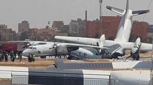 В аэропорту столицы Судана столкнулись два самолета. Фото, видео