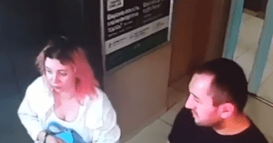 В Киеве девушка еле отбилась от напавшего в лифте мужчины (видео)