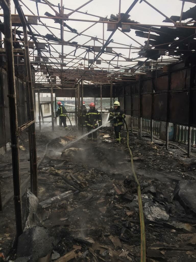 Пожар в Киеве